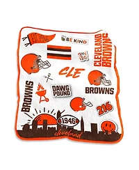 Cleveland Browns 50'' x 60'' Native Raschel Plush Throw Blanket