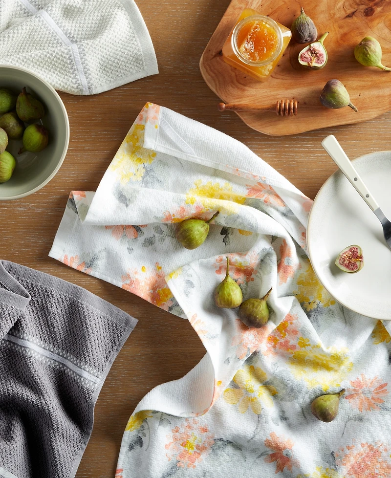 Martha Stewart Amber Floral Kitchen Towel Set 2-Pack, 16" x 28"