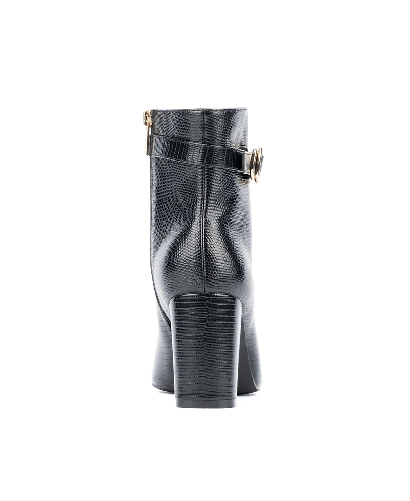Women's Edena-Lizard Embossed Pointy Ankle Boot