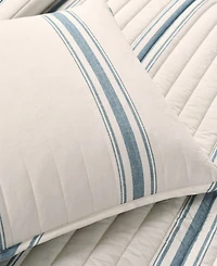 Lush Decor Farmhouse Stripe Reversible Cotton 2-Piece Quilt, Twin/Twin Xl
