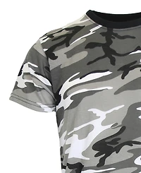 Galaxy By Harvic Men's Camo Printed Short Sleeve Crew Neck T-shirt, Pack of 3