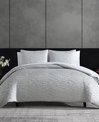 Vera Wang Illusion 3 Piece Duvet Cover Set, Queen