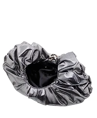 Nina Ruched Metallic Hobo
