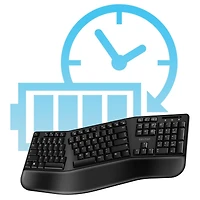 Delton KB200 Wireless Ergonomic Keyboard (DKBERG24G8-wb)