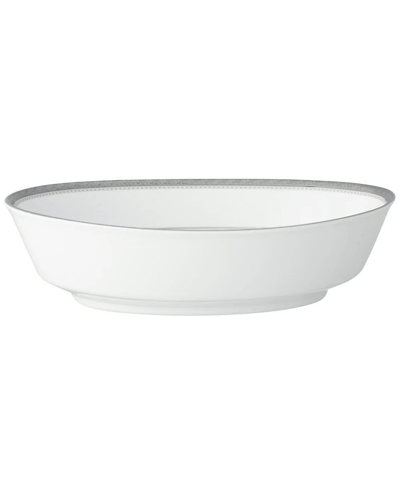 Noritake Charlotta Platinum Oval Vegetable Bowl, 32 oz