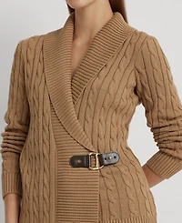Lauren Ralph Women's Buckled Cotton Sweater