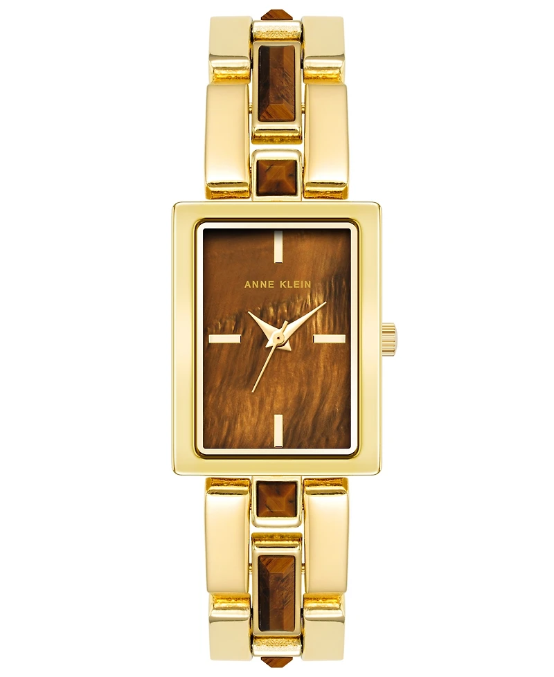 Anne Klein Women's Quartz Gold-Tone Alloy Watch, 28mm x 21mm