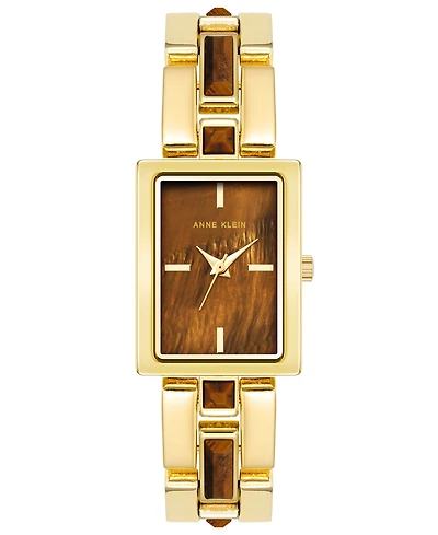 Anne Klein Women's Quartz Gold-Tone Alloy Watch, 28mm x 21mm