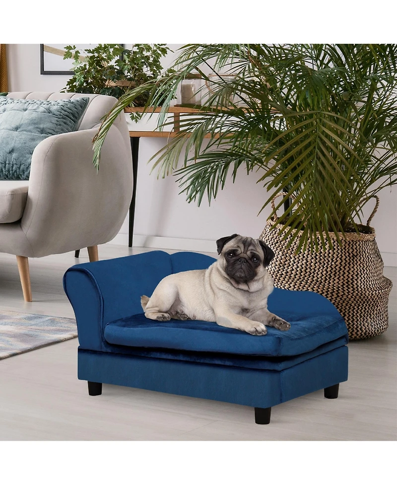 PawHut Luxury Small Dog Bed Couch W/ Storage