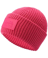 Coach Women's Classic Ribbed Tonal Patch Cuff Beanie