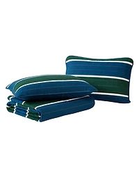 Nautica Knots Cove Cotton Reversible 3 Piece Quilt Set, Full/Queen