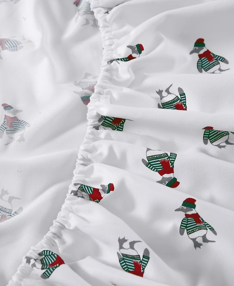 Closeout! Nautica Printed Flannel 4-Pc. Sheet Set