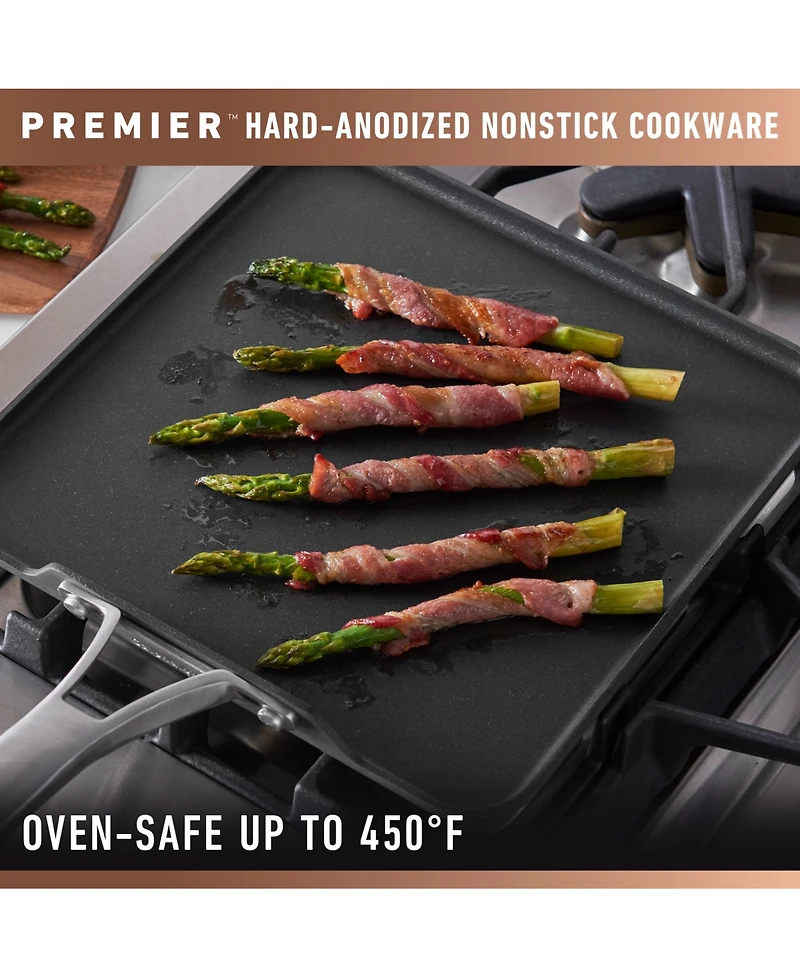 Calphalon Premier Hard-Anodized Nonstick 11" Square Griddle Pan