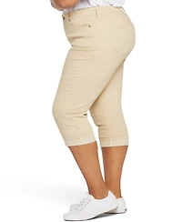 Nydj Plus Marilyn Straight Crop Cuff Jeans