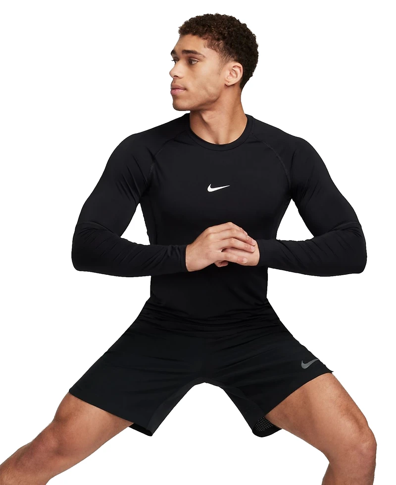 Nike Men's Pro Slim-Fit Dri-fit Long-Sleeve T-Shirt