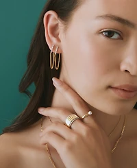 Audrey by Aurate Diamond Wide Textured Statement Ring (1/3 ct. t.w.) in Gold Vermeil, Created for Macy's