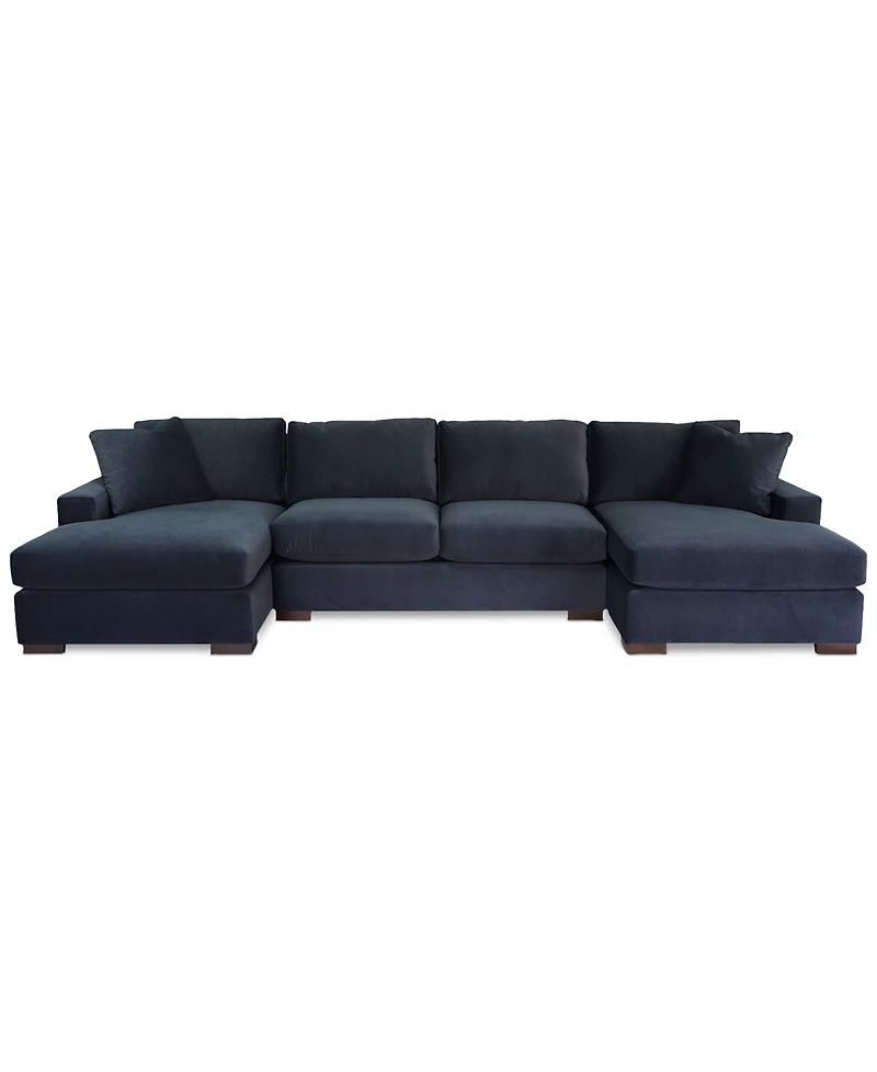 Marristin 146" 3-Pc. Fabric Double Chaise Sectional, Created for Macy's