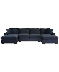 Marristin 146" 3-Pc. Fabric Double Chaise Sectional, Created for Macy's