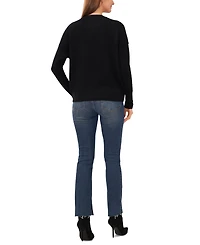 Vince Camuto Women's Cozy Crewneck Long-Sleeve Extend-Shoulder Sweater