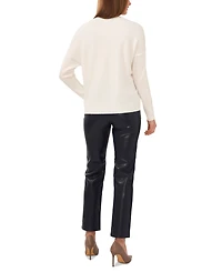 Vince Camuto Women's Cozy Crewneck Long-Sleeve Extend-Shoulder Sweater