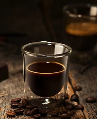 JoyJolt Javaah Double Wall Espresso Glasses - Set of 4