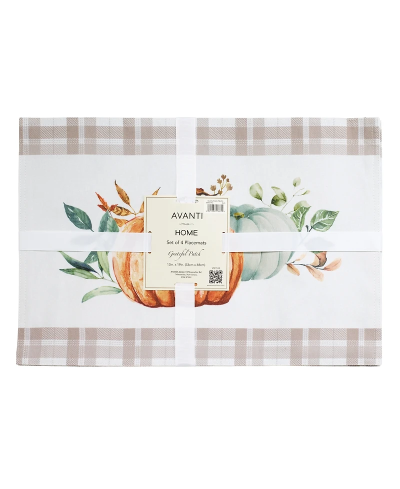 Avanti Grateful Patch Set of 4 Placemats
