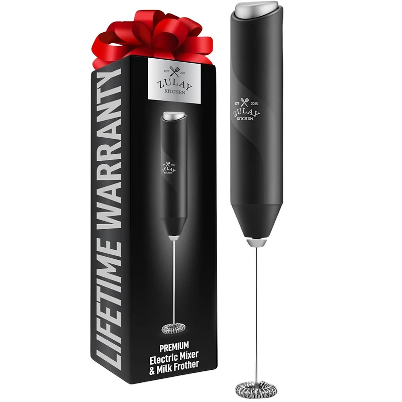 Powerful Handheld Mini FrothMate Milk Frother Stainless Steel