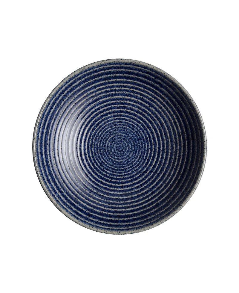 Denby Studio Blue Cobalt Medium Ridged Bowl