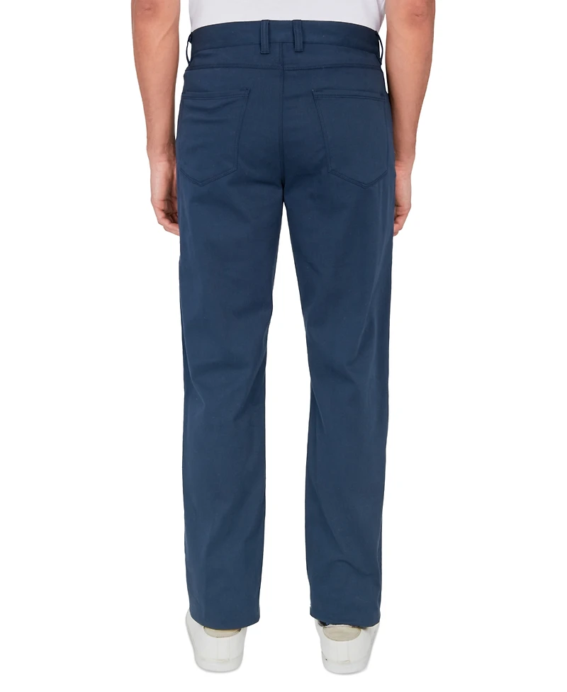 Society of Threads Men's Regular Fit Solid 5 Pocket Pants