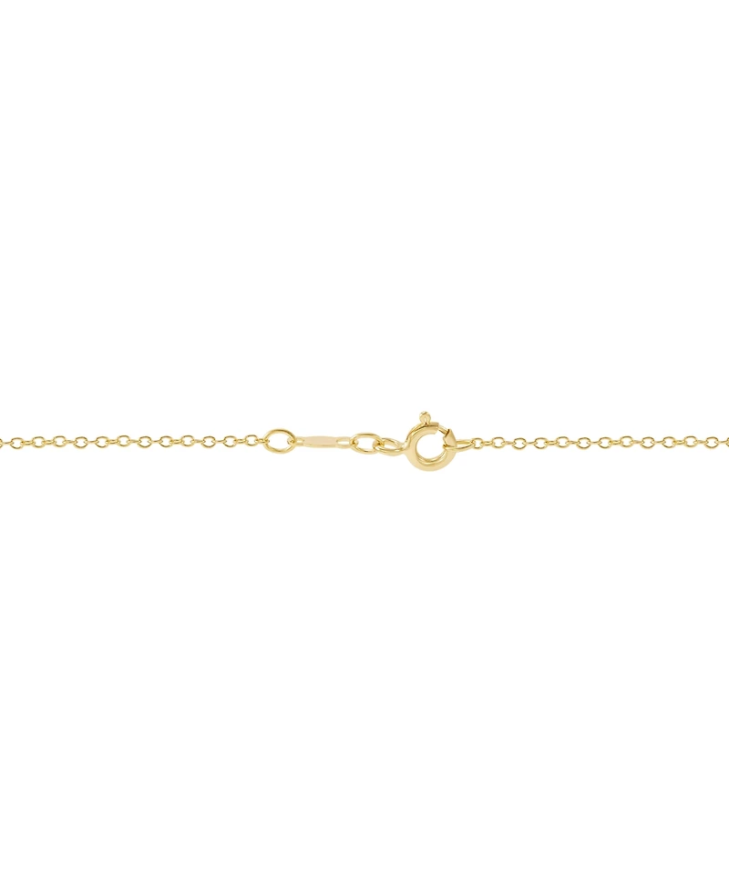 Birthstone Gemstone & Diamond Accent Heart 18" Pendant Necklace 14k Gold-Plated Sterling Silver