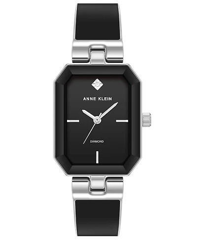 Anne Klein Women's Quartz Enamel Alloy Bangle Watch, 24mm x 37.5mm