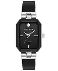 Anne Klein Women's Quartz Enamel Alloy Bangle Watch, 24mm x 37.5mm