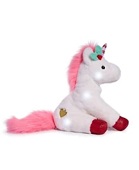 Closeout! Geoffrey's Toy Box 13" Glow Brights Toy Plush Led with Sound Unicorn, Created for Macys