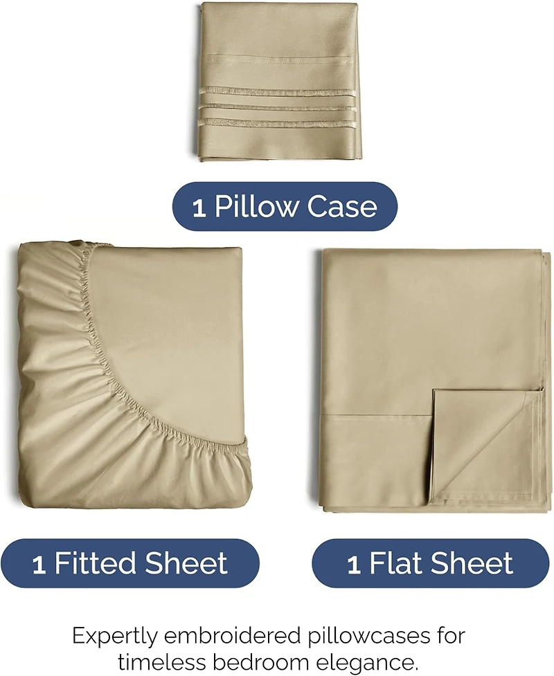 Piece Microfiber Sheet Set