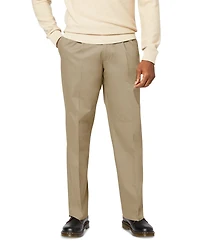 Dockers Men's Signature Relaxed Fit Pleated Iron Free Pants with Stain Defender