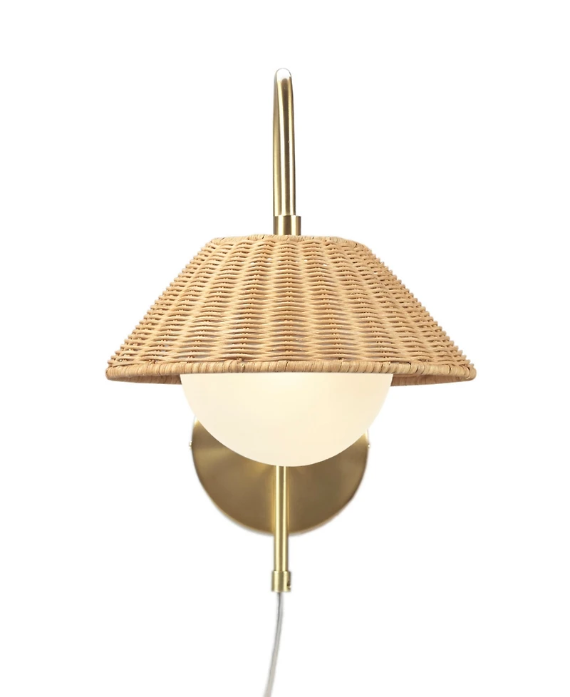 Ink+Ivy Laguna Rattan Weave Wall Sconce