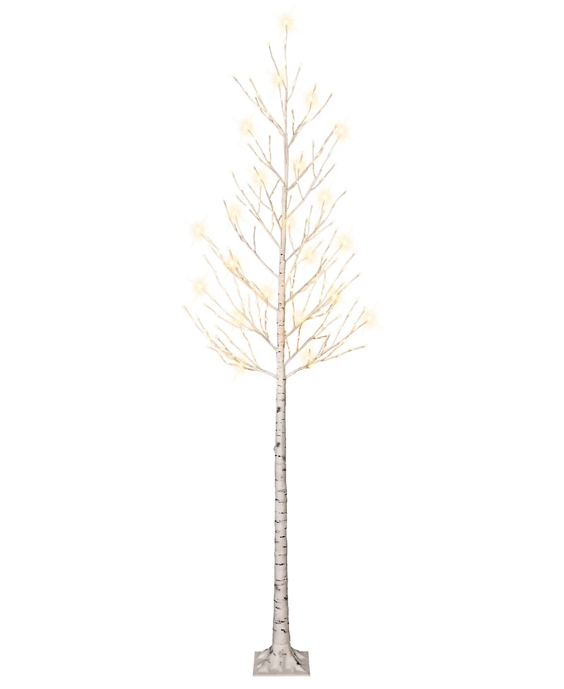Puleo 8' Pre-Lit Artificial Twig Tree