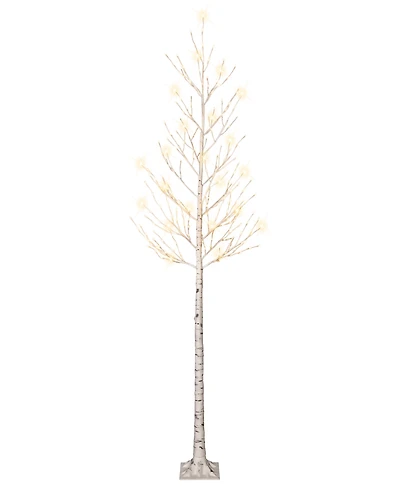 Puleo 8' Pre-Lit Artificial Twig Tree
