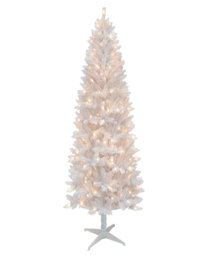 Puleo 6' Pre-Lit Carson Artificial Pine Tree