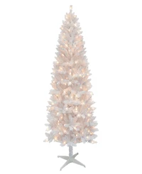 Puleo 6' Pre-Lit Carson Artificial Pine Tree