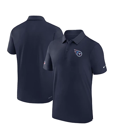 Men's Nike Navy Tennessee Titans Sideline Coaches Performance Polo Shirt