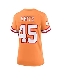 Women's Nike Devin White Orange Tampa Bay Buccaneers Throwback Game Jersey