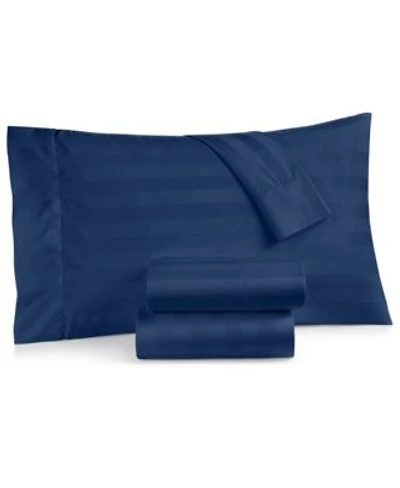 Charter Club 1.5 Stripe 550 Thread Count 100 Cotton Sheet Sets Exclusively At Macys