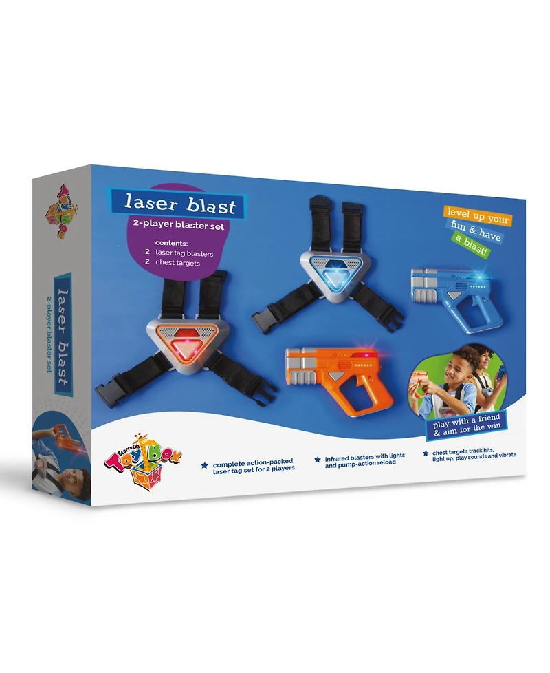 Geoffrey's Toy Box Laser Blast 2-Player 4 Pieces Blaster Set, Created for Macy's