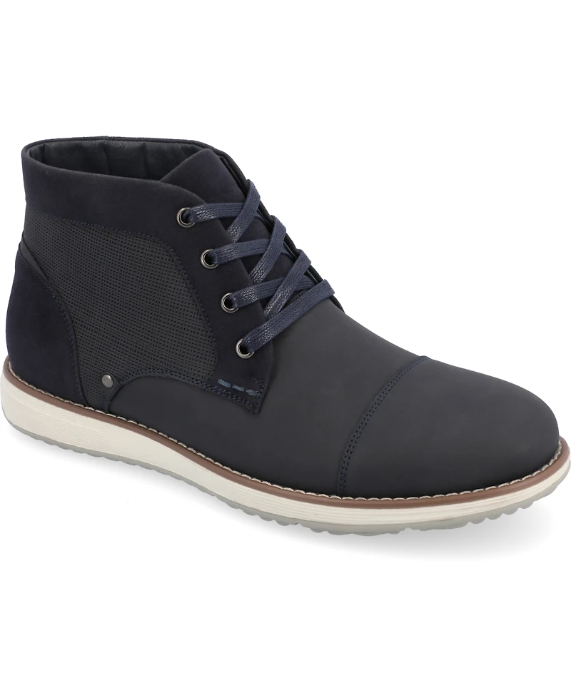 Vance Co. Men's Austin Wide Width Tru Comfort Foam Lace-Up Cap Toe Chukka Boots