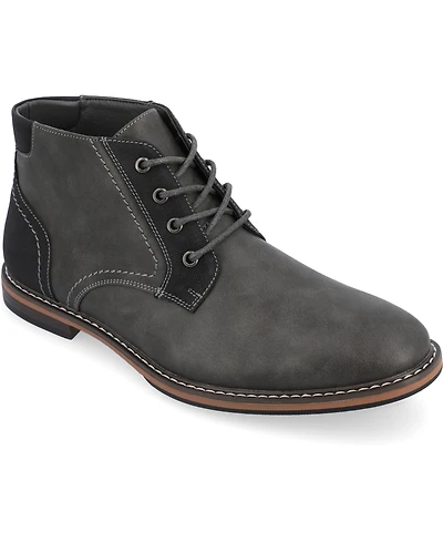 Vance Co. Men's Franco Tru Comfort Foam Lace-Up Round Toe Chukka Boots