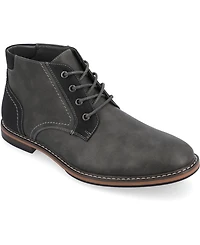 Vance Co. Men's Franco Tru Comfort Foam Lace-Up Round Toe Chukka Boots