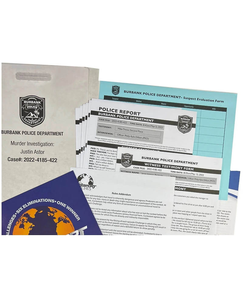 University Games Murder Mystery Party Case Files Puzzles Passport to Murder, 1000 Pieces