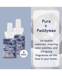 Pura Paddywax - Ocean Tide & Sea Salt - Home Scent Refill - Smart Home Air Diffuser Fragrance - Up to 120-Hours of Luxury Fragrance per Refill