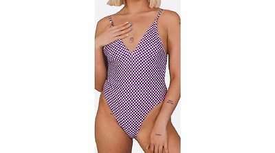 Oosc Women's Checkmate Swim Suit